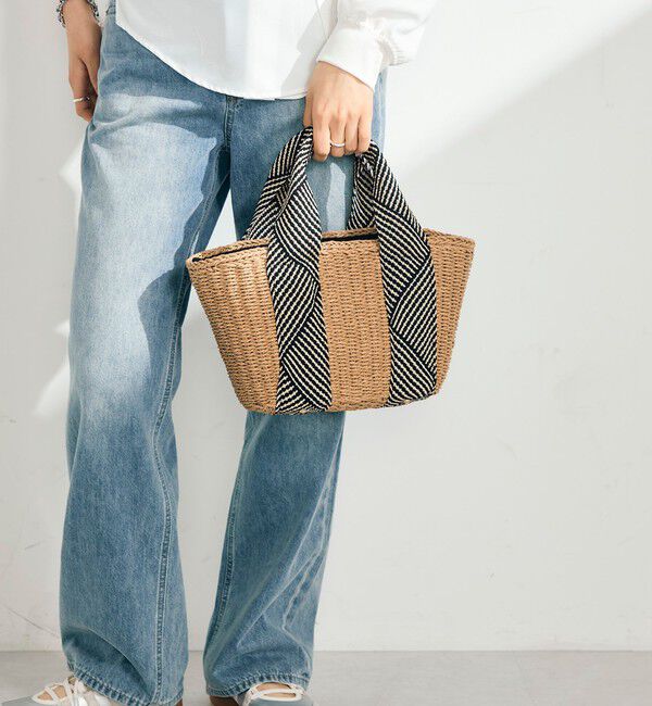 fredy emue「ラメテープハンドルカゴバッグ」|かごバッグ|