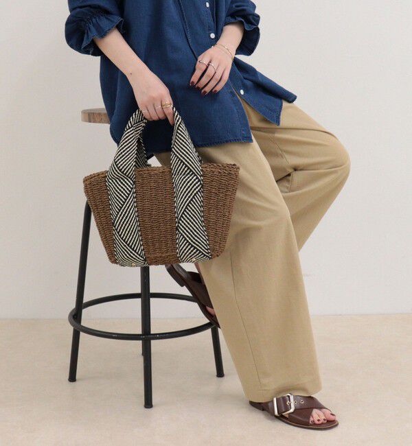 fredy emue「ラメテープハンドルカゴバッグ」|かごバッグ|