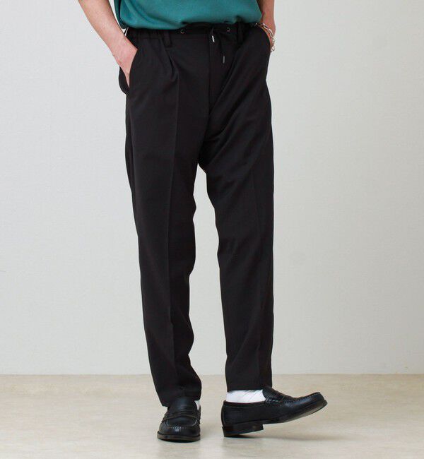 GLOSTER「【COOLMAX/セットアップ着用可能/S～XL展開】ポリトロイージーパンツ」|チノ|チャコールグレー