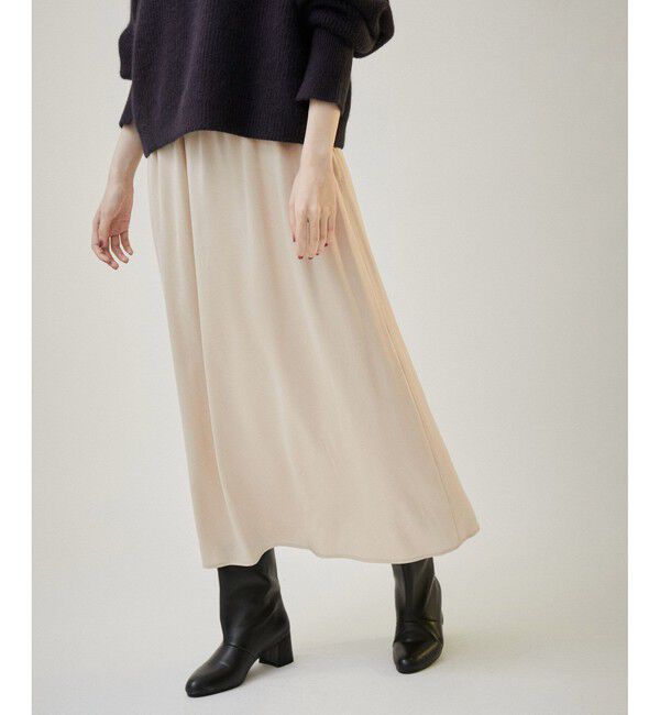 SALON adam et rope'「シルクフレアースカート【セットアップ対応】【洗える】」|スカート|
