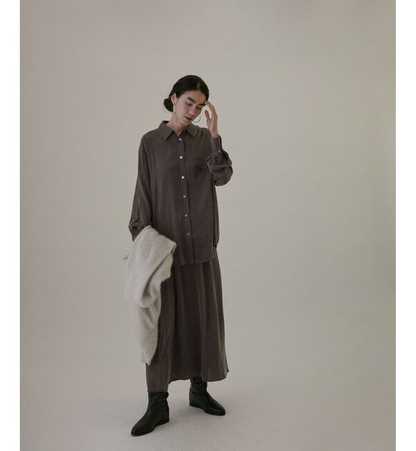 SALON adam et rope'「シルクフレアースカート【セットアップ対応】【洗える】」|スカート|