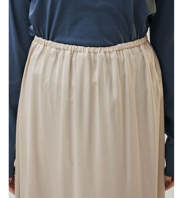 SALON adam et rope'「シルクフレアースカート【セットアップ対応】【洗える】」|スカート|