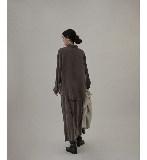 SALON adam et rope'「シルクフレアースカート【セットアップ対応】【洗える】」|スカート|