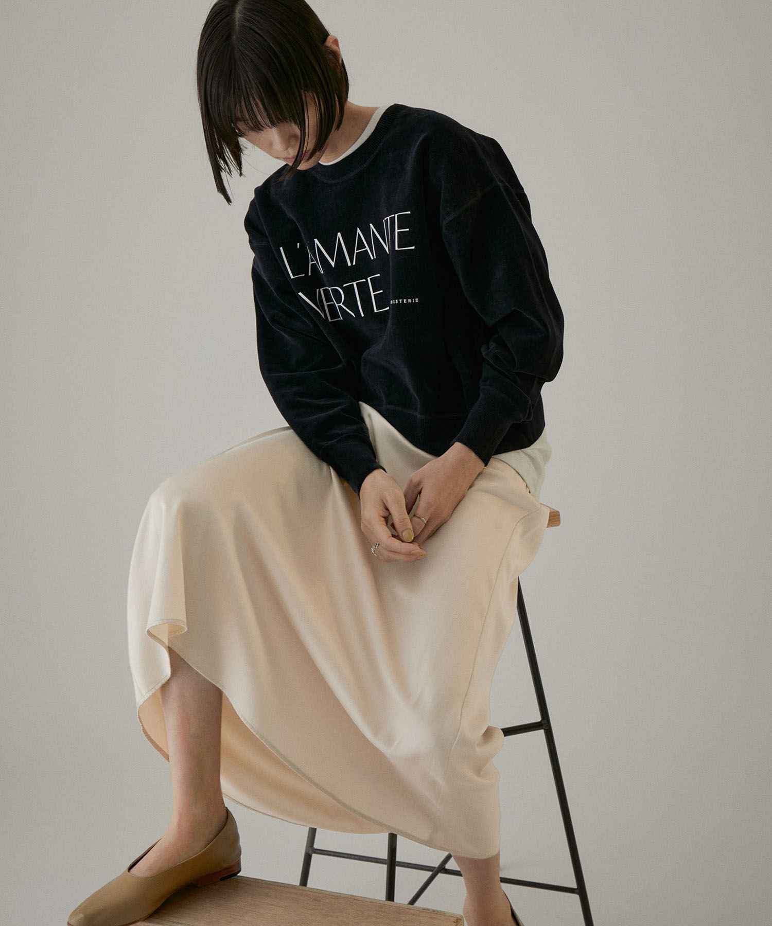 SALON adam et rope'「シルクフレアースカート【セットアップ対応】【洗える】」|スカート|