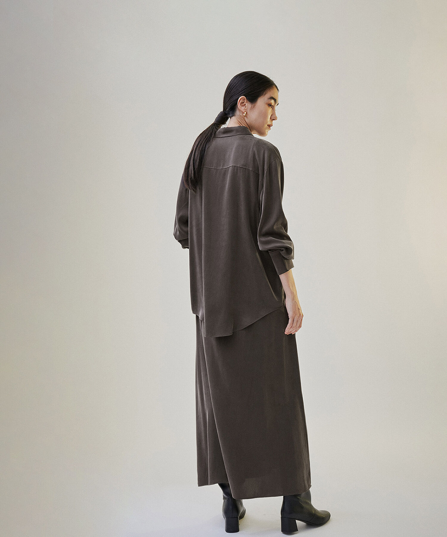 SALON adam et rope'「シルクフレアースカート【セットアップ対応】【洗える】」|スカート|