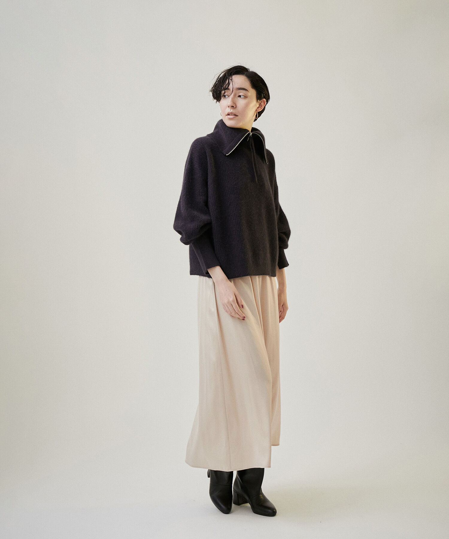 SALON adam et rope'「シルクフレアースカート【セットアップ対応】【洗える】」|スカート|