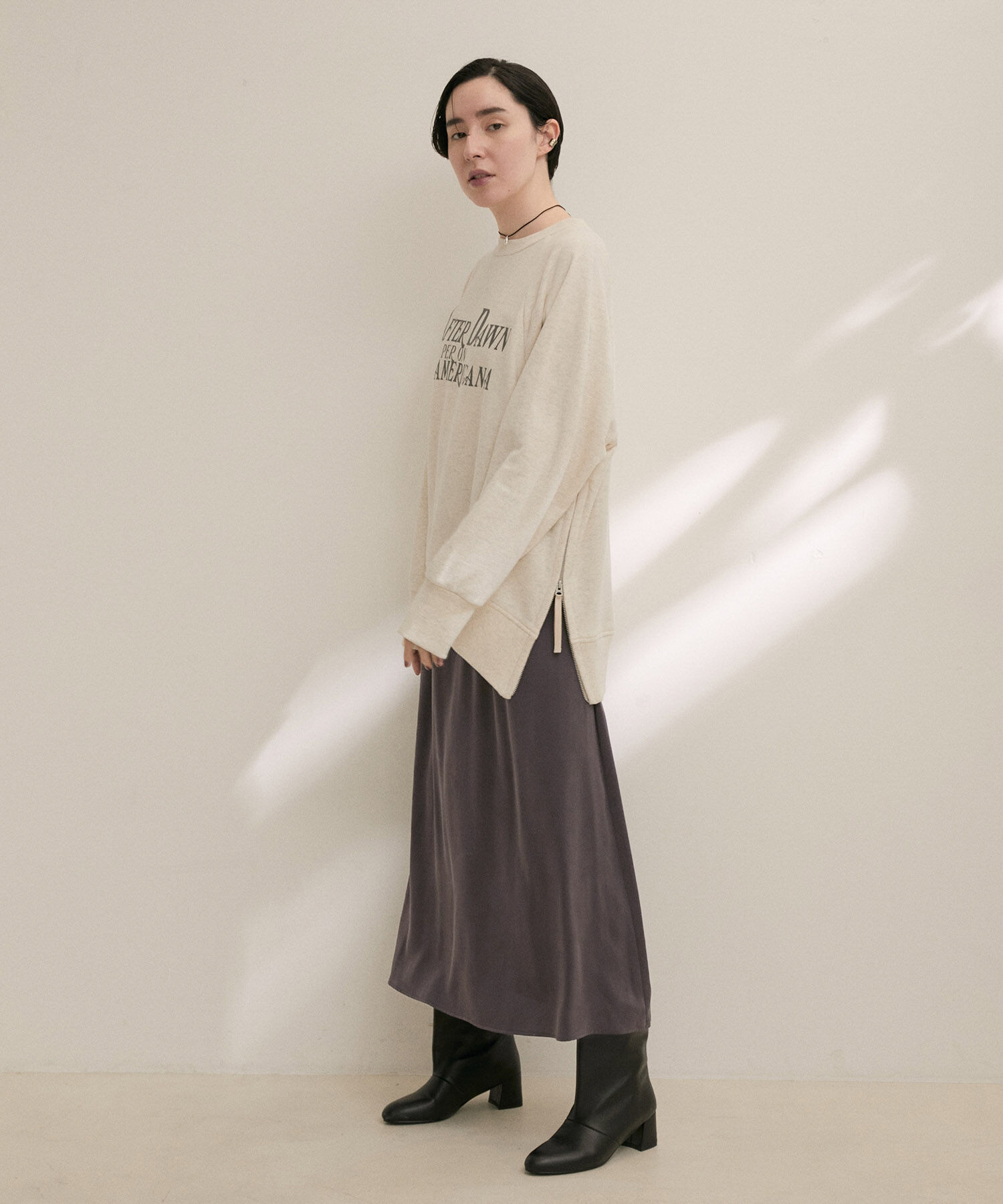 SALON adam et rope'「シルクフレアースカート【セットアップ対応】【洗える】」|スカート|