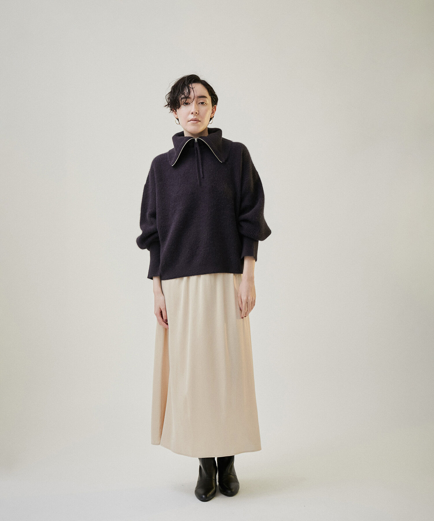 SALON adam et rope'「シルクフレアースカート【セットアップ対応】【洗える】」|スカート|