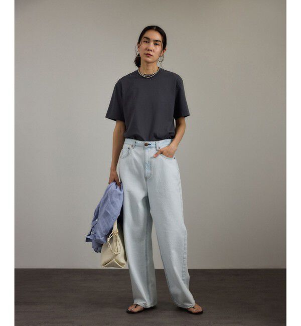 SALON adam et rope'「スプリットレザーミドルトートバッグ/バケットバッグ［WEB限定カラー/チャーム付き］」|ショルダー・メッセンジャー|