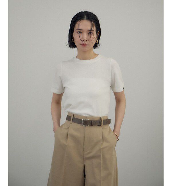 SALON adam et rope'「【J'aDoRe・店舗限定】【extreme cashmere（エクストリーム・カシミア）】tina ニットTシャツ」|ニット・セーター|