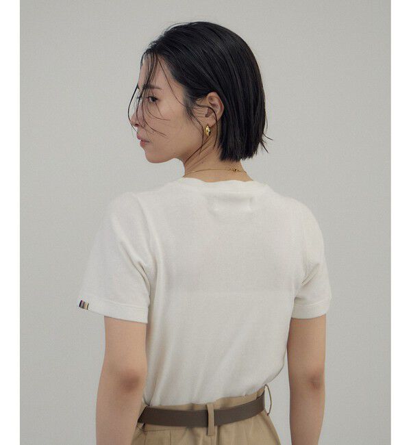 SALON adam et rope'「【J'aDoRe・店舗限定】【extreme cashmere（エクストリーム・カシミア）】tina ニットTシャツ」|ニット・セーター|