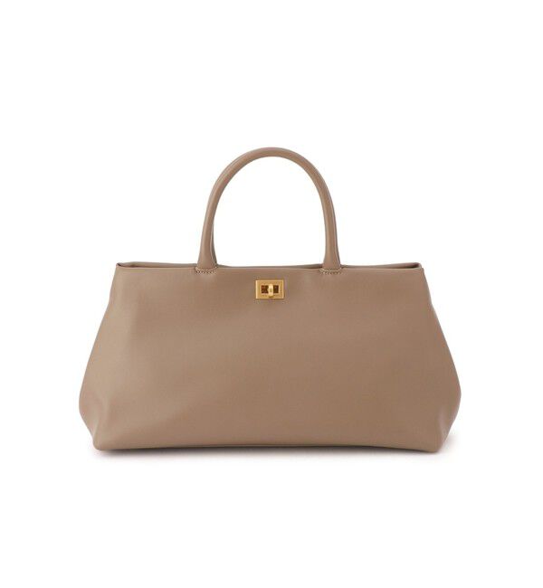 SALON adam et rope'「【WEB限定】【W S（ドゥーブル）】ソフトレザーメタルロックボストン」|ハンドバッグ|