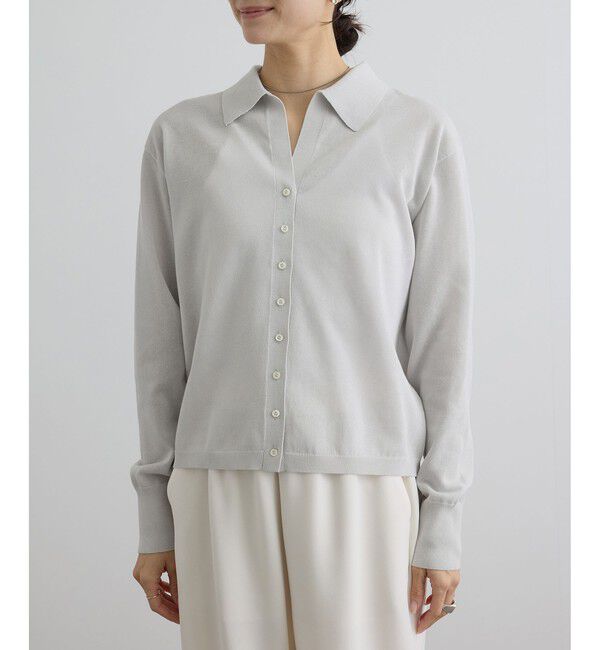 SALON adam et rope'「【WEB限定】ドライタッチスキッパーカーディガン」|カーディガン|