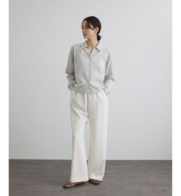 SALON adam et rope'「【WEB限定】ドライタッチスキッパーカーディガン」|カーディガン|