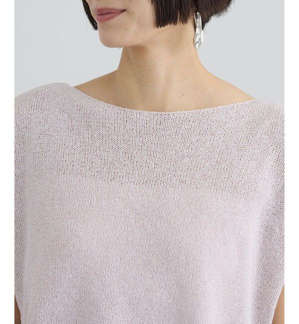 SALON adam et rope'「ペーパーヤーンフレンチスリーブプルオーバー / 新色追加」|ニット・セーター|