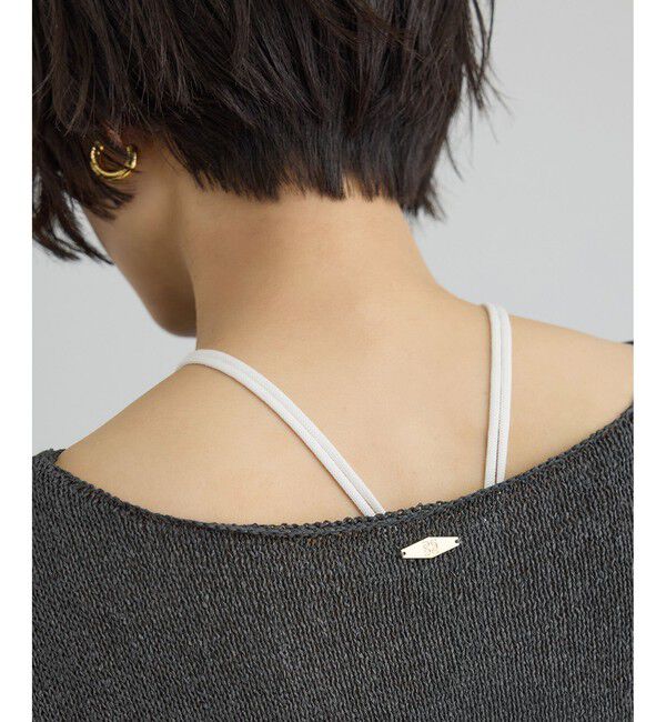 SALON adam et rope'「ペーパーヤーンフレンチスリーブプルオーバー / 新色追加」|ニット・セーター|