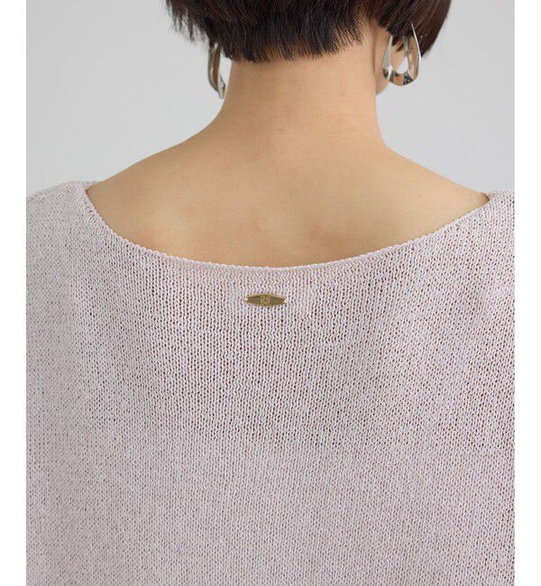 SALON adam et rope'「ペーパーヤーンフレンチスリーブプルオーバー / 新色追加」|ニット・セーター|