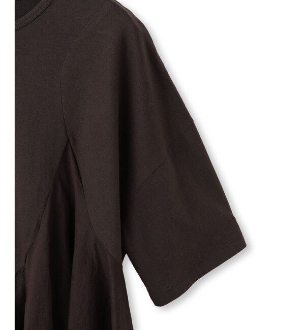 SALON adam et rope'「【AAYUSHI（アユーシ） for SALON】別注ペプラムラッフルTシャツ」|Tシャツ・カットソー|