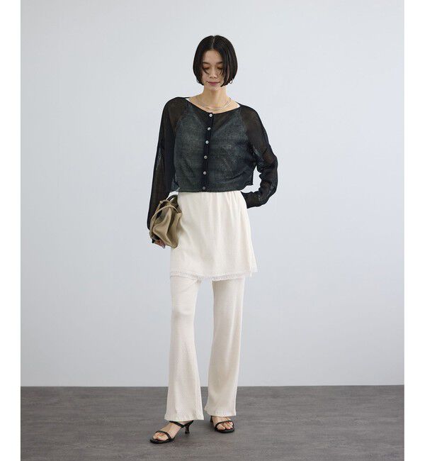 SALON adam et rope'「【Angie La La for SALON】GENTLE intimate レギンススカート」|チノ|