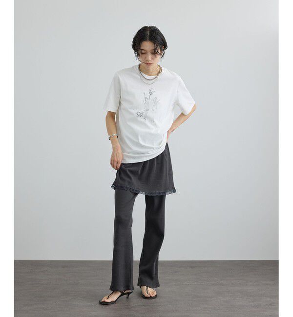 SALON adam et rope'「【Angie La La for SALON】GENTLE intimate レギンススカート」|チノ|