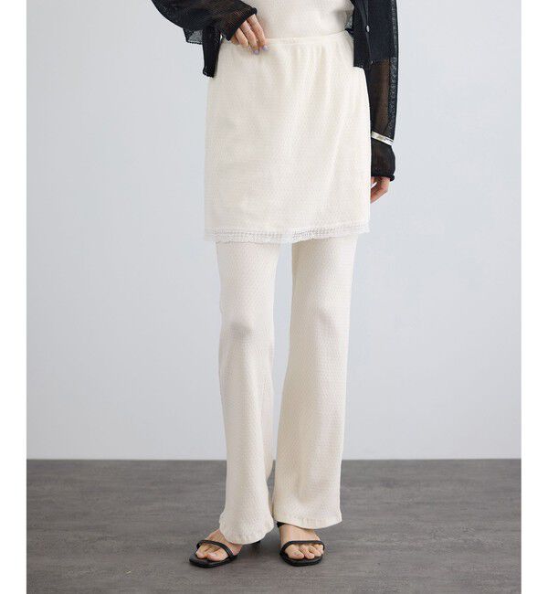 SALON adam et rope'「【Angie La La for SALON】GENTLE intimate レギンススカート」|チノ|