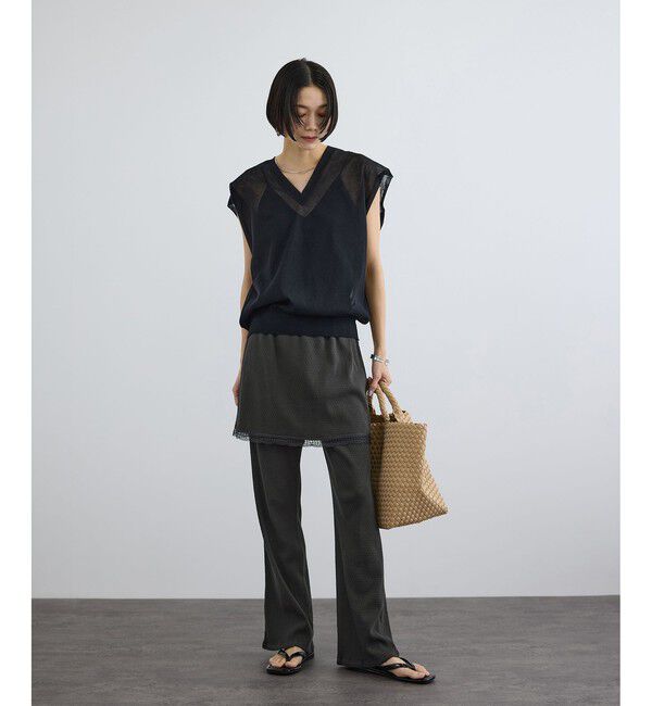 SALON adam et rope'「【Angie La La for SALON】GENTLE intimate レギンススカート」|チノ|