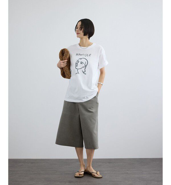 SALON adam et rope'「【African Square（アフリカンスクエアー）】ラフィアバッグ平底パッチワーク扇」|ハンドバッグ|