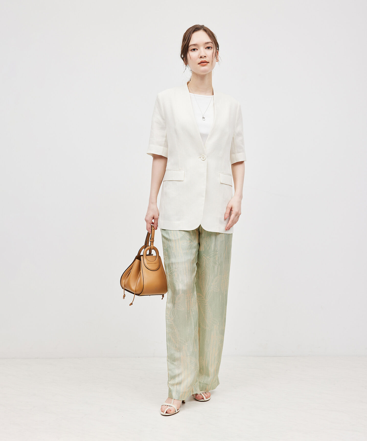 ROPE「【IPEKER】ニュアンスボタニカルイージーパンツ」|その他|