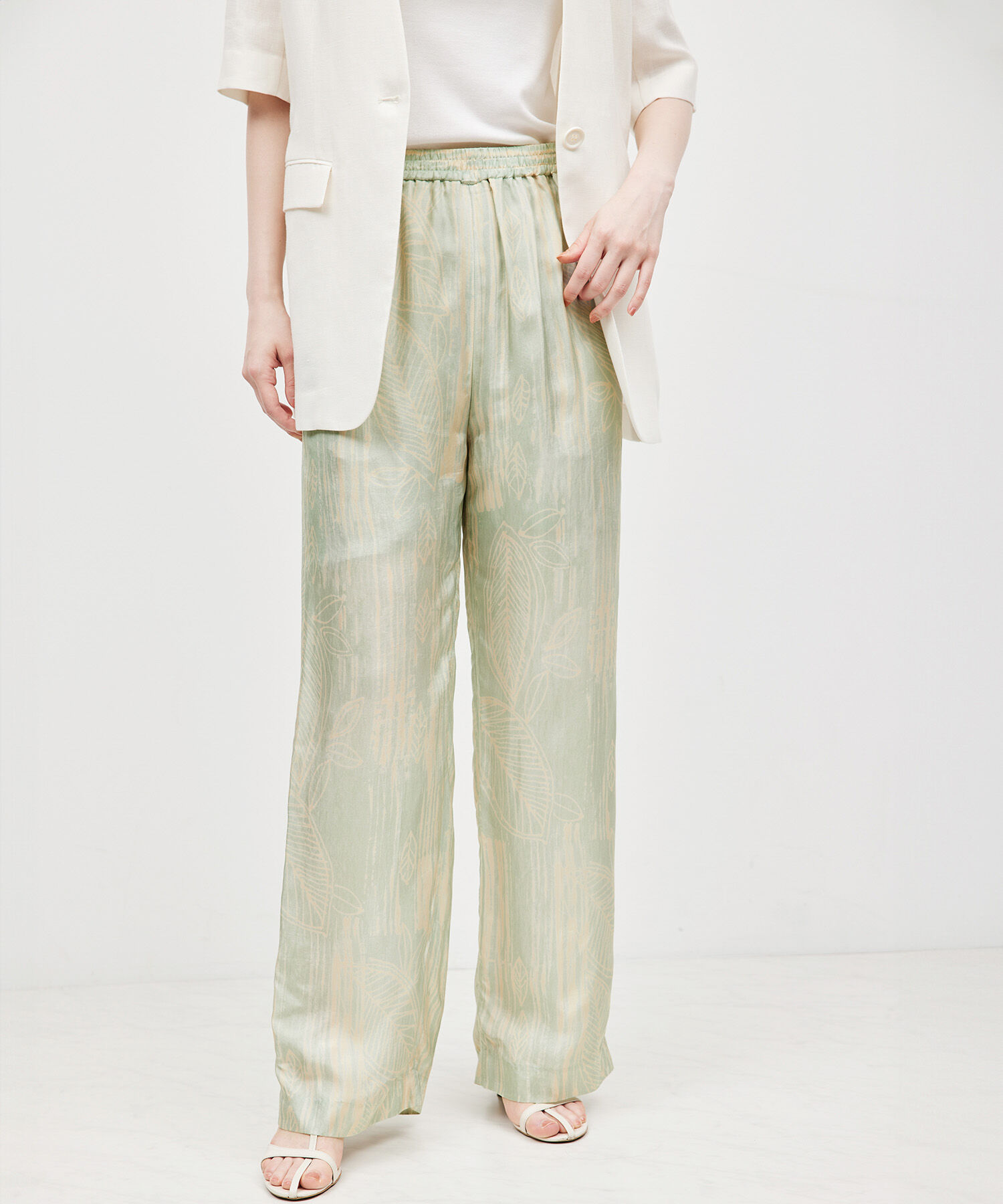 ROPE「【IPEKER】ニュアンスボタニカルイージーパンツ」|その他|