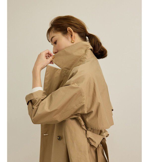 ROPE「【軽量】コットンポプリン スプリングコート」|トレンチコート|