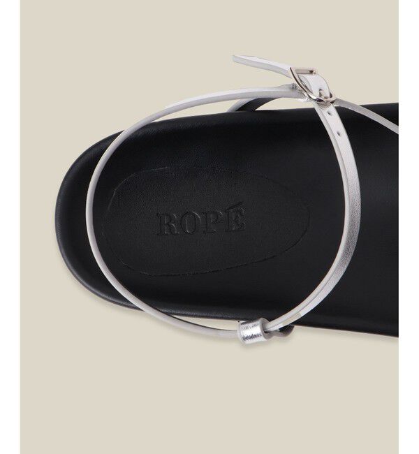 ROPE「スプリットレザーナローベルトサンダル」|サンダル|