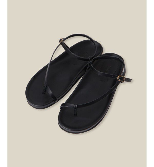 ROPE「スプリットレザーナローベルトサンダル」|サンダル|