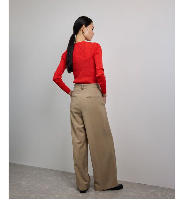 ROPE「ワンタックストレートワイドパンツ【REGGIANI（レッジアーニ）】」|チノ|