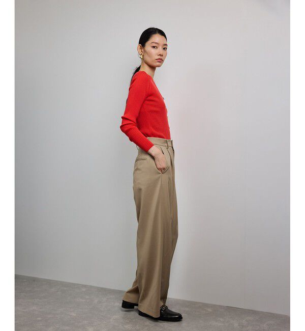 ROPE「ワンタックストレートワイドパンツ【REGGIANI（レッジアーニ）】」|チノ|