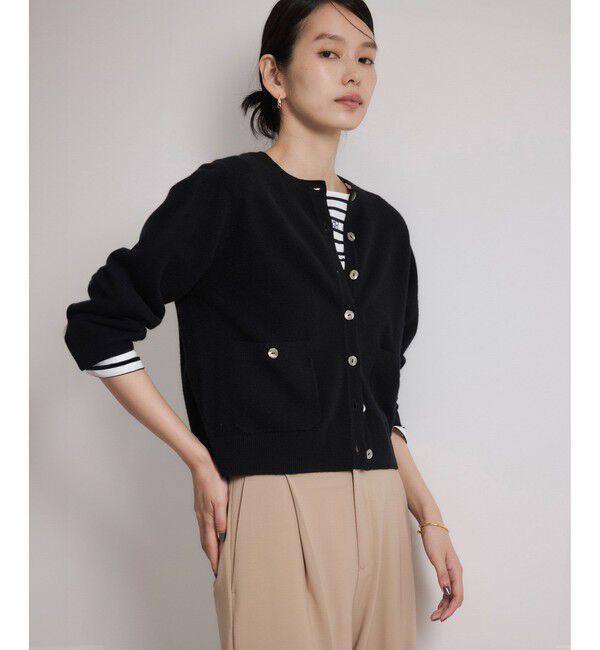 ROPE「【一部WEB限定】ウールカシミヤ ブレンドニットカーディガン/イージーケア」|カーディガン|