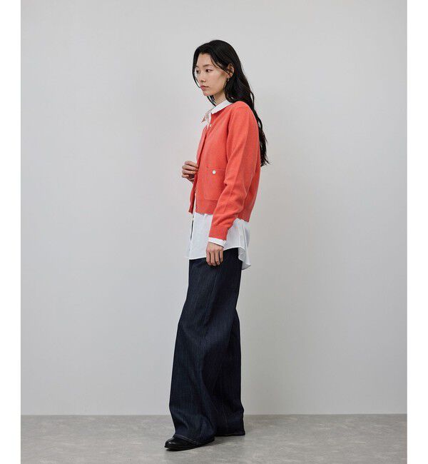 ROPE「【一部WEB限定】ウールカシミヤ ブレンドニットカーディガン/イージーケア」|カーディガン|