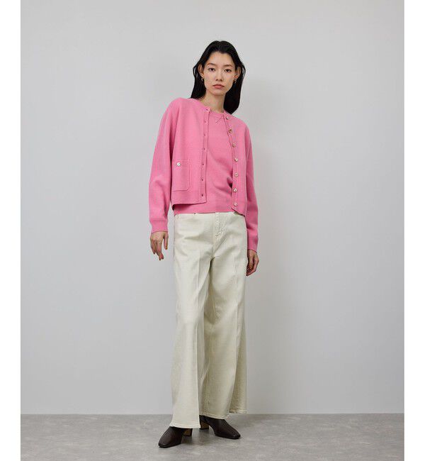 ROPE「【一部WEB限定】ウールカシミヤ ブレンドニットカーディガン/イージーケア」|カーディガン|