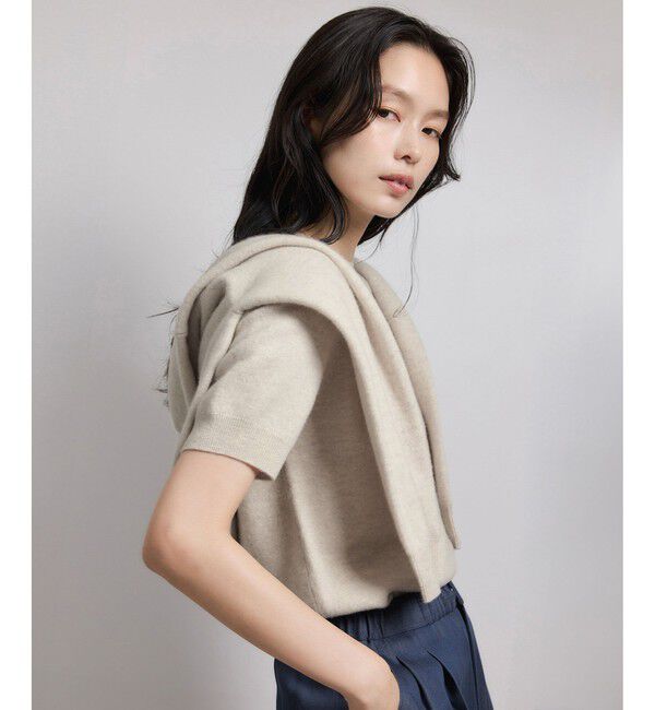 ROPE「【一部WEB限定】ウールカシミヤ ブレンドニットカーディガン/イージーケア」|カーディガン|ベージュ系(28)