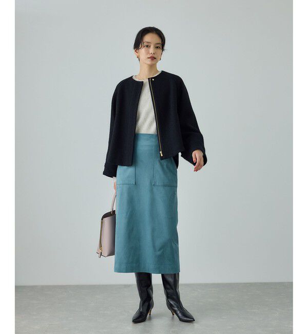 ROPE「[美人スカート]スエードポケット付きタイトスカート/イージーケア」|スカート|