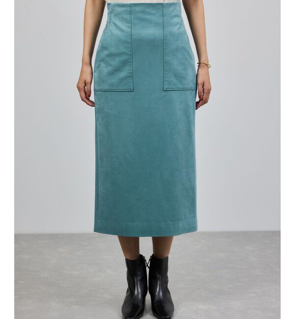 ROPE「[美人スカート]スエードポケット付きタイトスカート/イージーケア」|スカート|