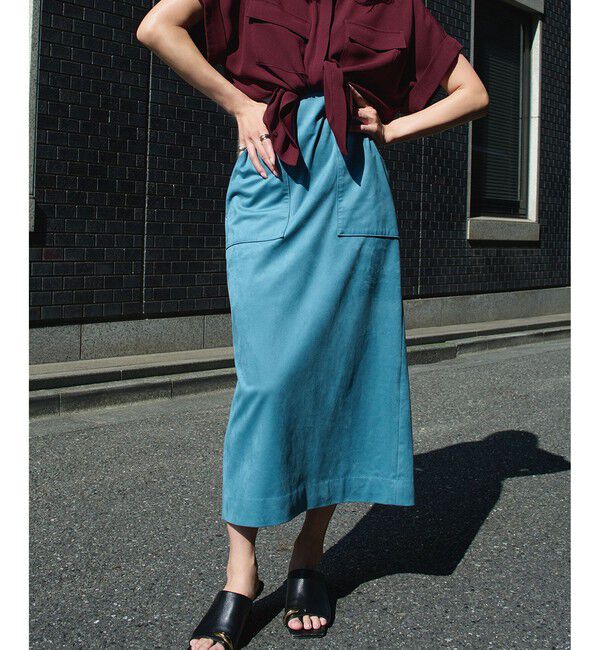 ROPE「[美人スカート]スエードポケット付きタイトスカート/イージーケア」|スカート|