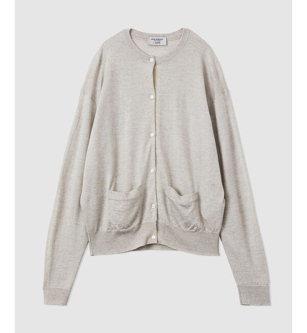 ROPE「JOHN SMEDLEY別注 CD（ジョンスメドレー別注/天竺ニットカーディガン）」|カーディガン|ライトグレー(08)