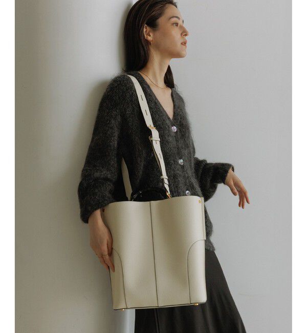 ROPE「【E'POR】BAMBOO BAG Large/A4対応・通勤・26SS」|トートバッグ|オフホワイト(15)