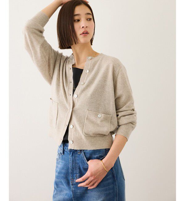 ROPE「ウールカシミヤニットカーディガン」|カーディガン|ベージュ(27)