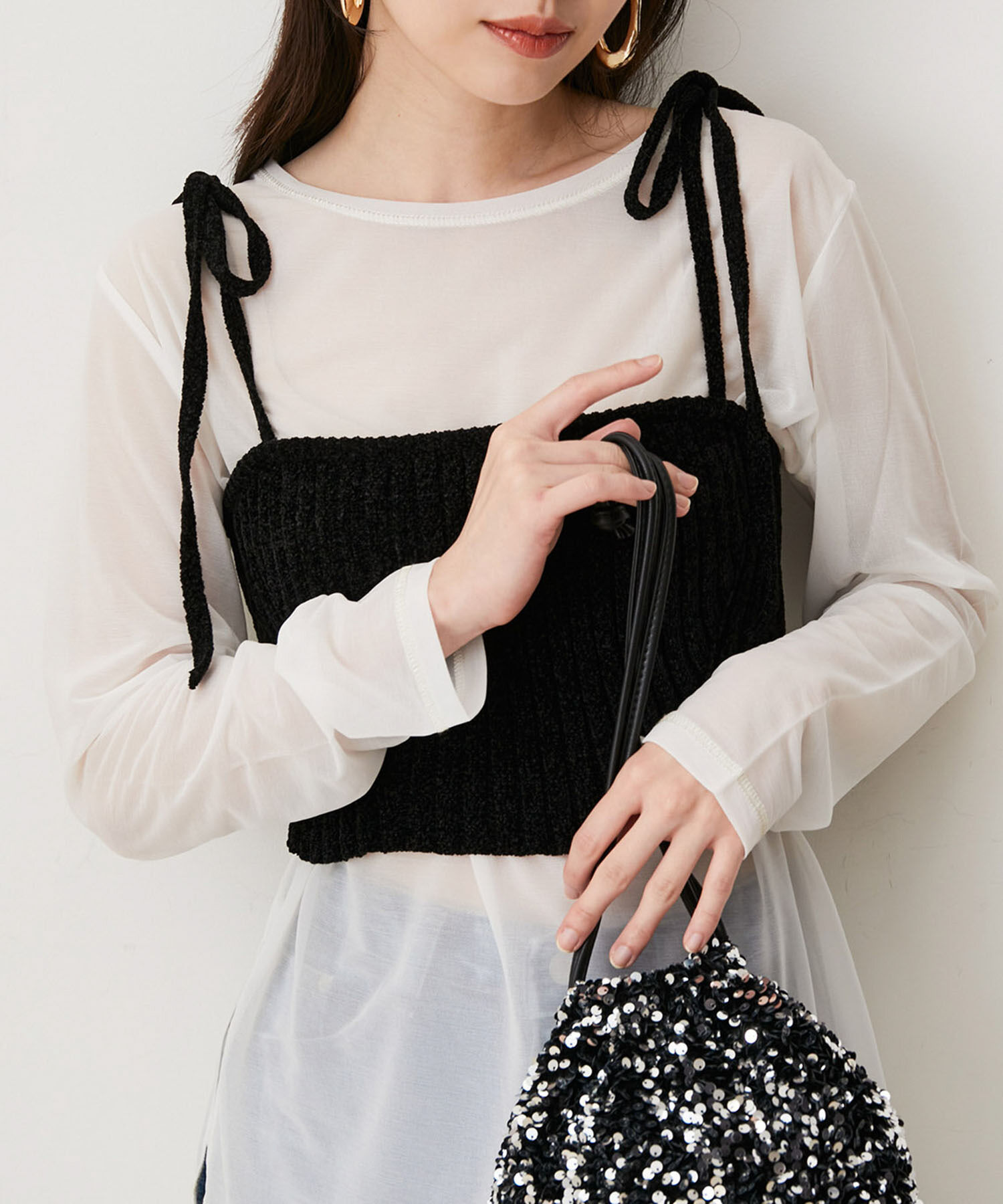 VIS「モールニットビスチェ」|キャミソール|