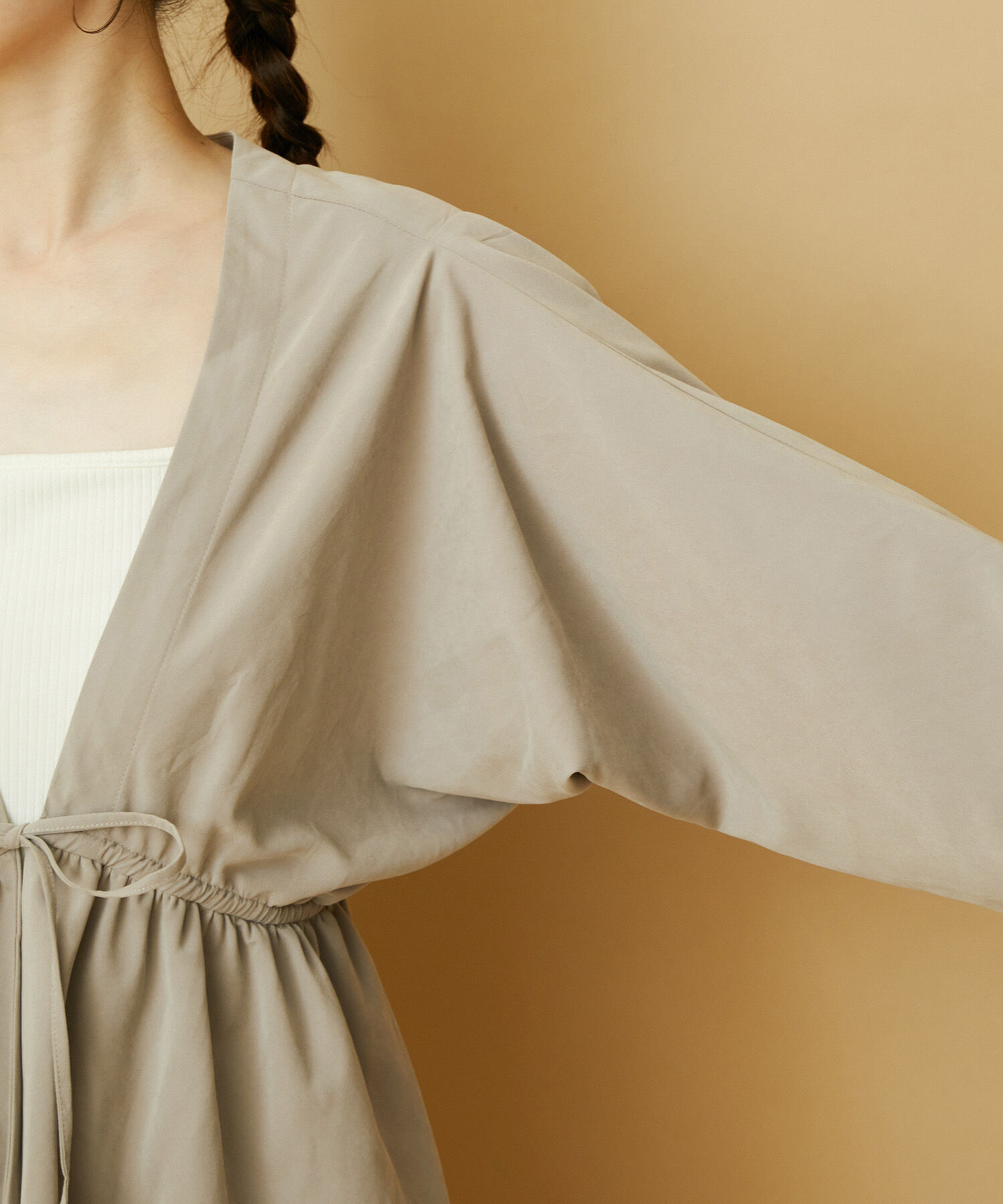 VIS「【上下2WAY】ピーチ起毛ブルゾン」|ブルゾン・スタジャン|