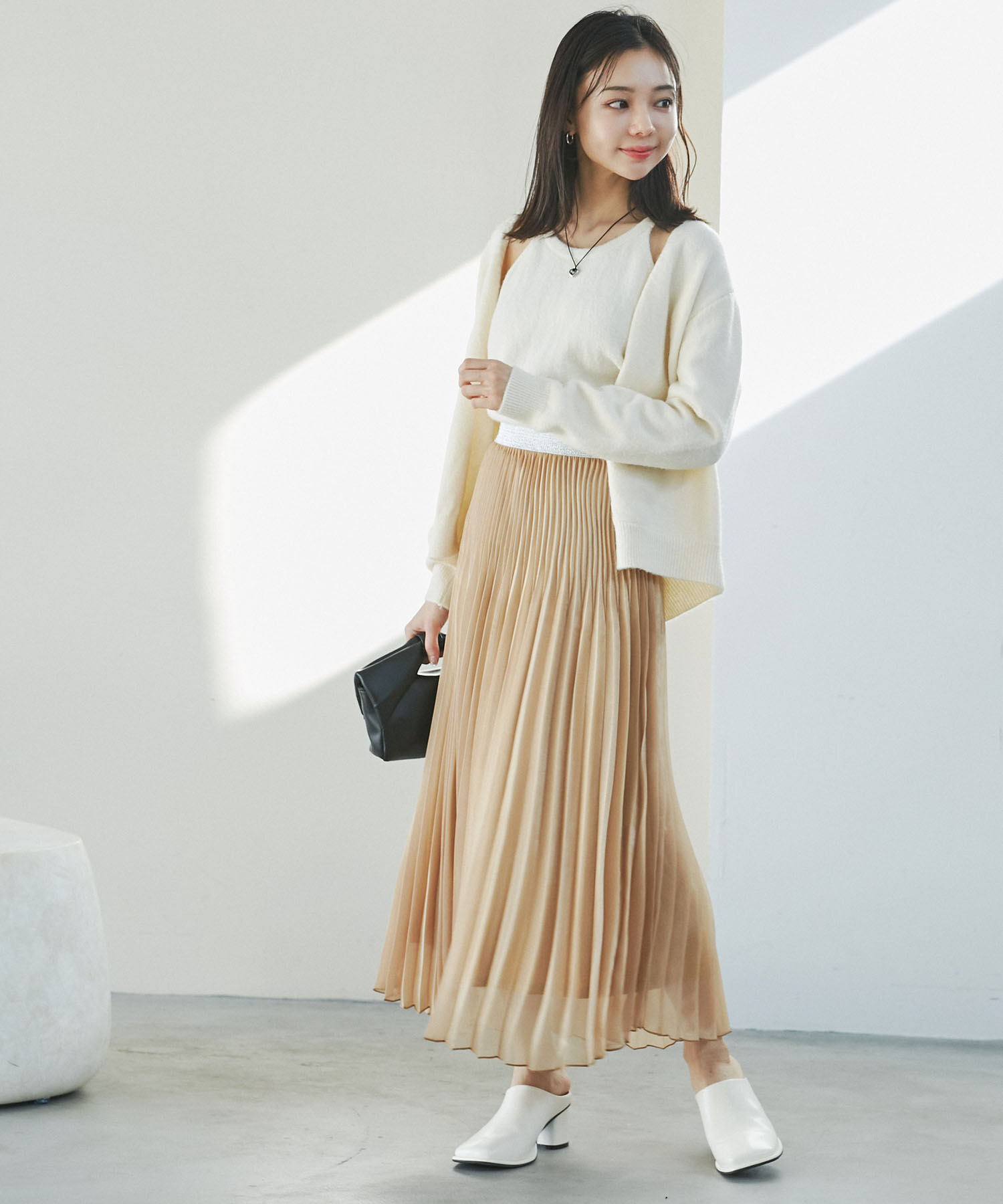 VIS「スパークルプリーツスカート」|スカート|