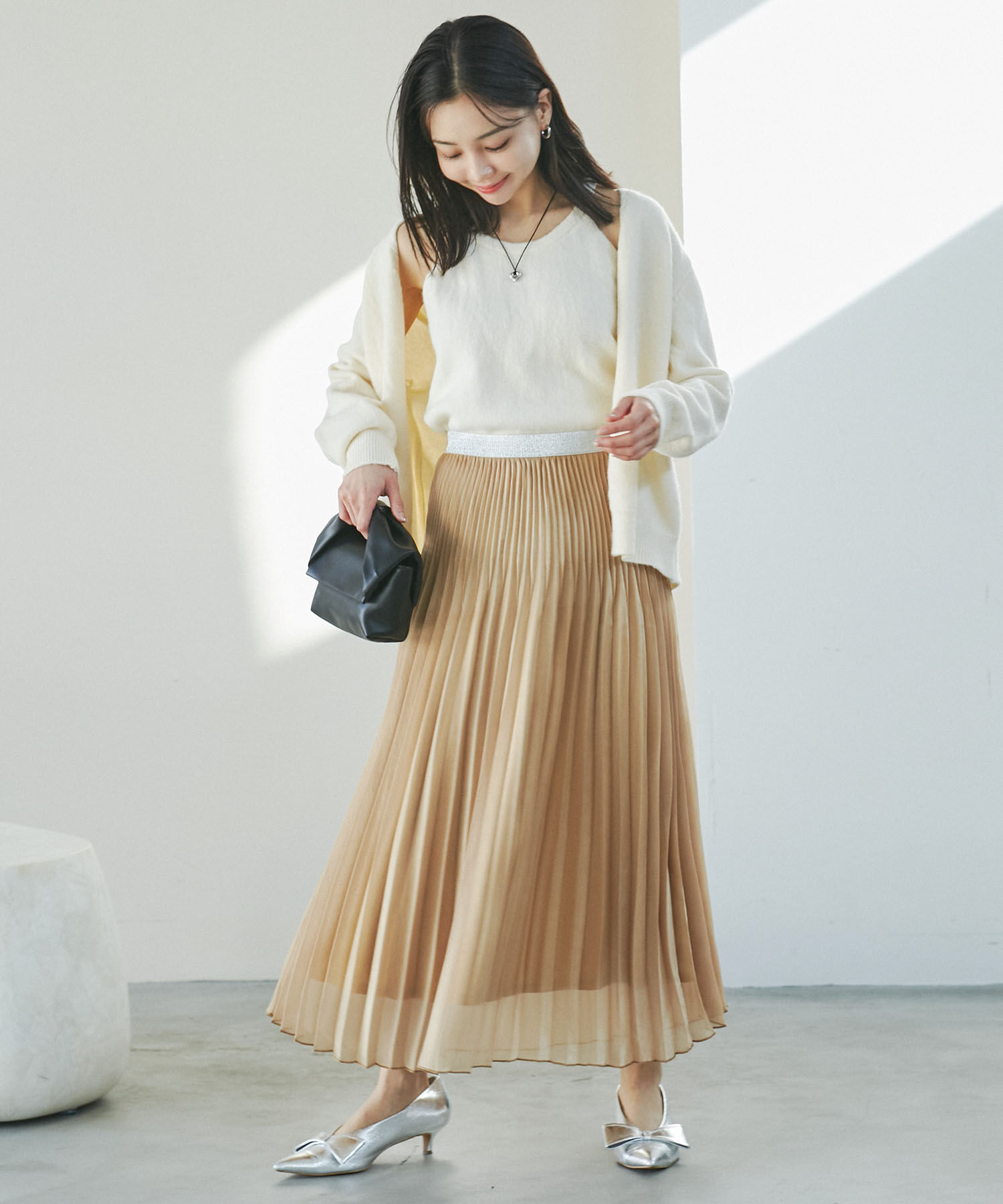 VIS「スパークルプリーツスカート」|スカート|