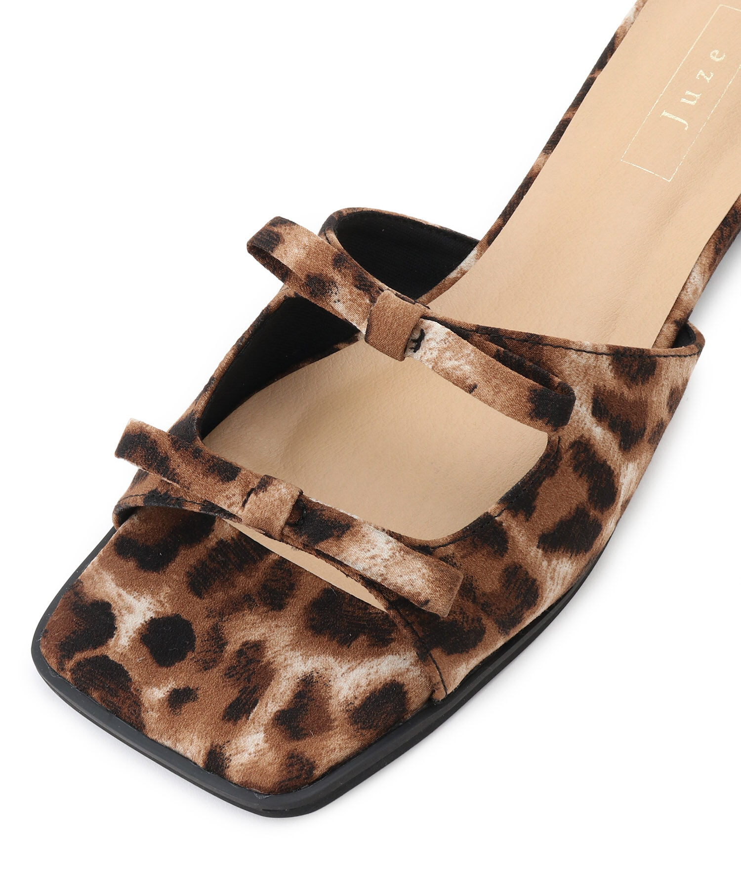 Juze「ダブルサテンリボンサンダル」|サンダル|