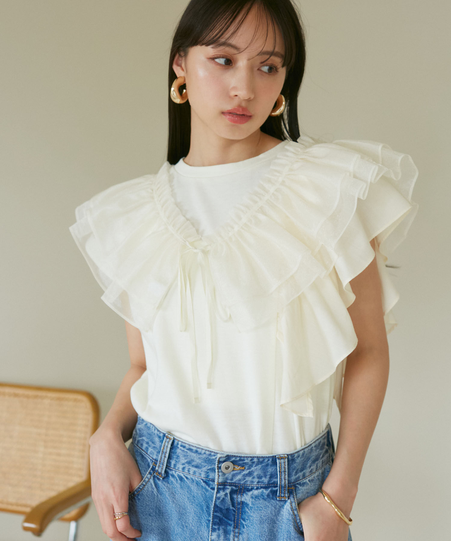 VIS「メタルボリュームフープピアス」|ピアス|